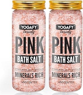 Minerals Rich Himalayan Pink Bath Salt Crystal - Pack of 2 - For Body Spa, Relaxation and Pain Relief | 350g