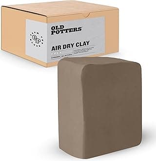Old Potters Premium Air Dry Clay, Gray, 10 lbs, All Natural Modeling Clay.