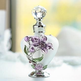 YUFENG Refillable Empty Flower Crystal Perfume Bottle Handmade Home Decor Lady Wedding Gift (daisy)