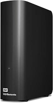 12TB Elements Desktop External Hard Drive, USB 3.0 external hard drive for plug-and-play storage - WDBWLG0120HBK-NESN