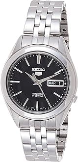 SEIKO Automatic Watch for Men 5-7S Collection - with Day/Date Calendar, Luminous Hands, Stainless Steel Case & Bracelet