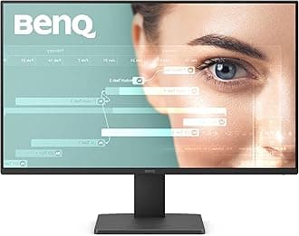 BenQ GW2491 23.8” 1080p FHD 100Hz IPS Eye-Care Monitor, HDMI, DisplayPort, 1080x1920, Ultra Slim Bezel, TUV-Certified, Flicker-Free, Low Blue Light Plus, Eye-CareU