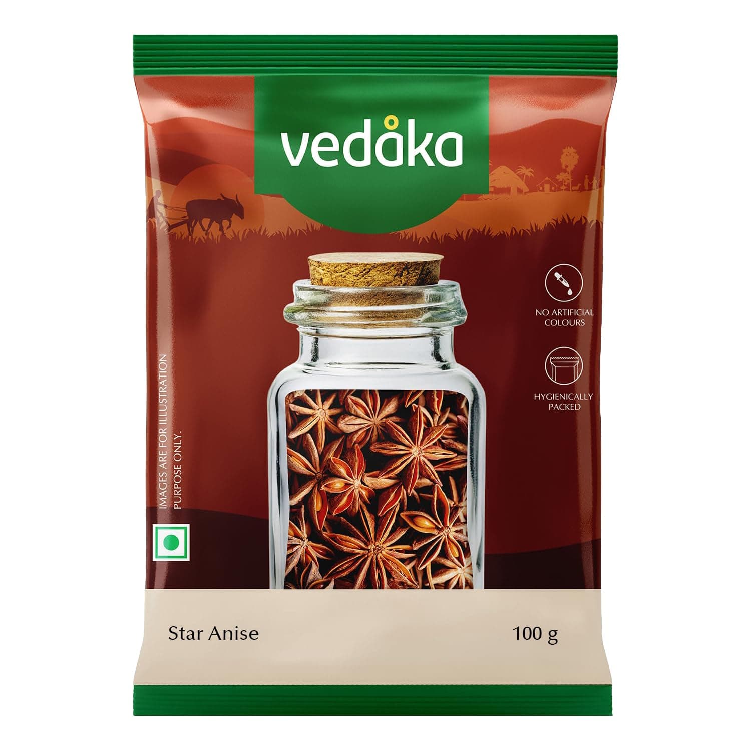 Amazon Brand - Vedaka Star Anise, 100 g
