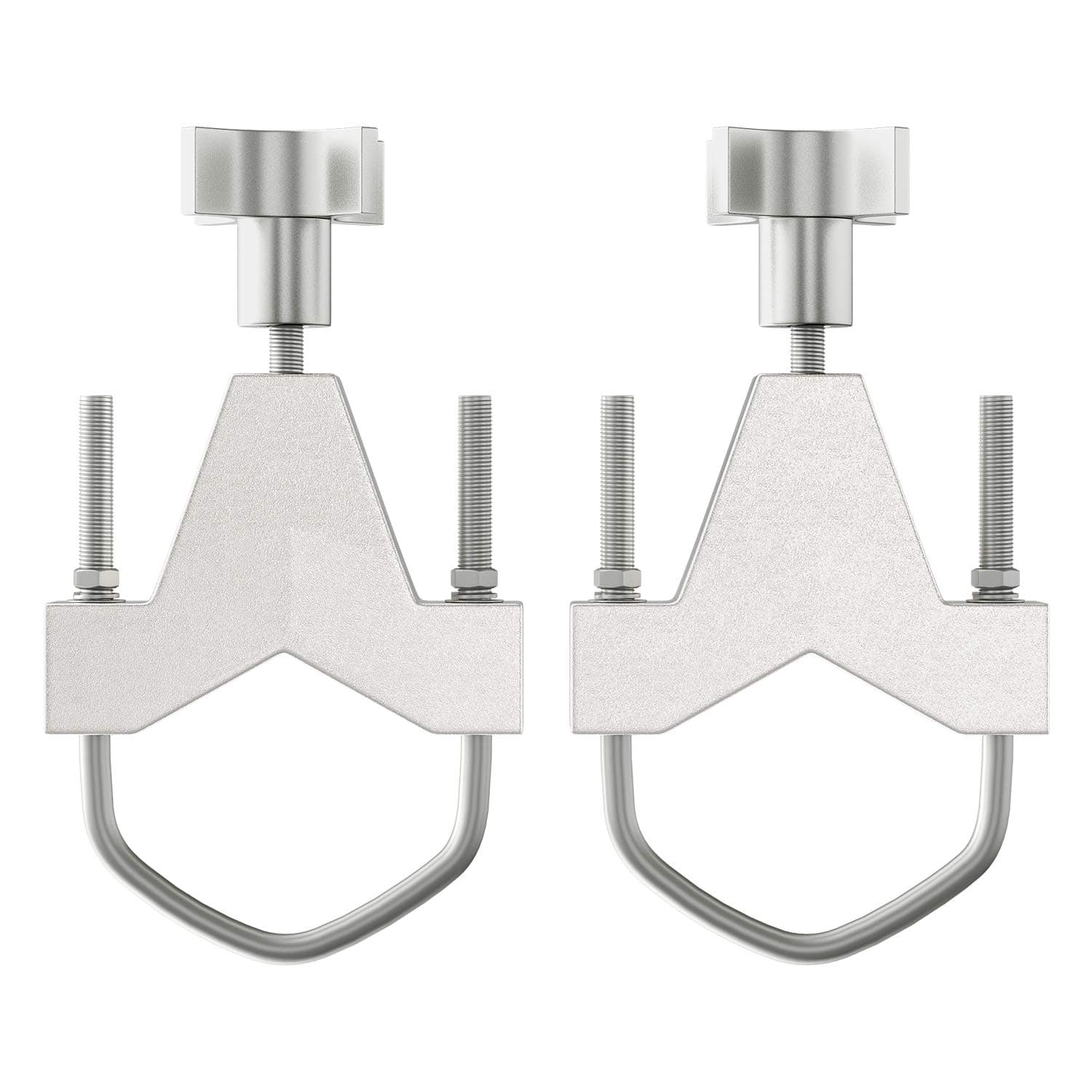 LEOFIT High Lift Jack Mounting System for 2"-3" Tube, Adjustable Jack Tube Mount Bracket System (Sliver)