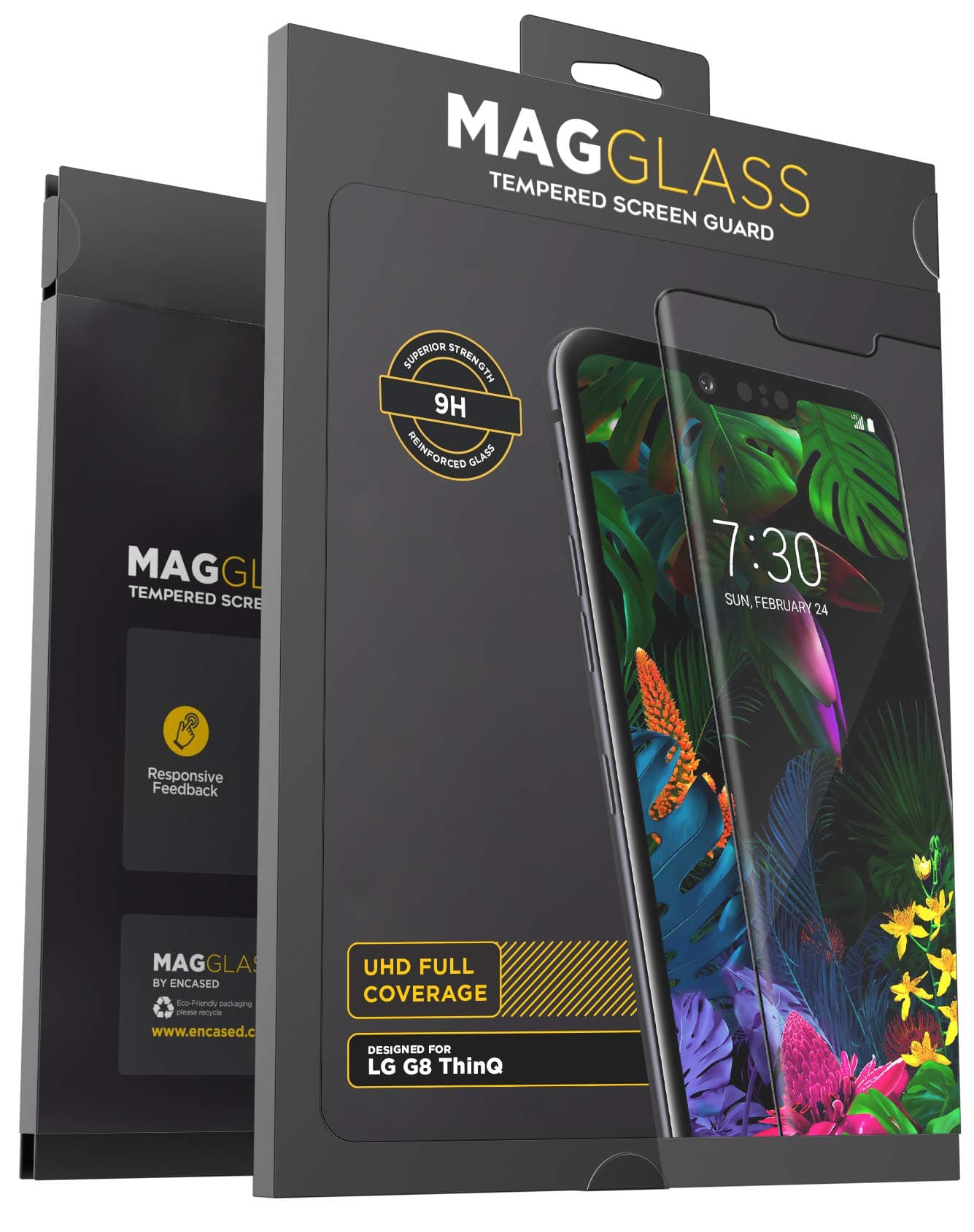 LG G8 ThinQ Tempered Glass Screen Protector (Scratch Resistant) Ultra Clear Display Guard (Case Friendly)