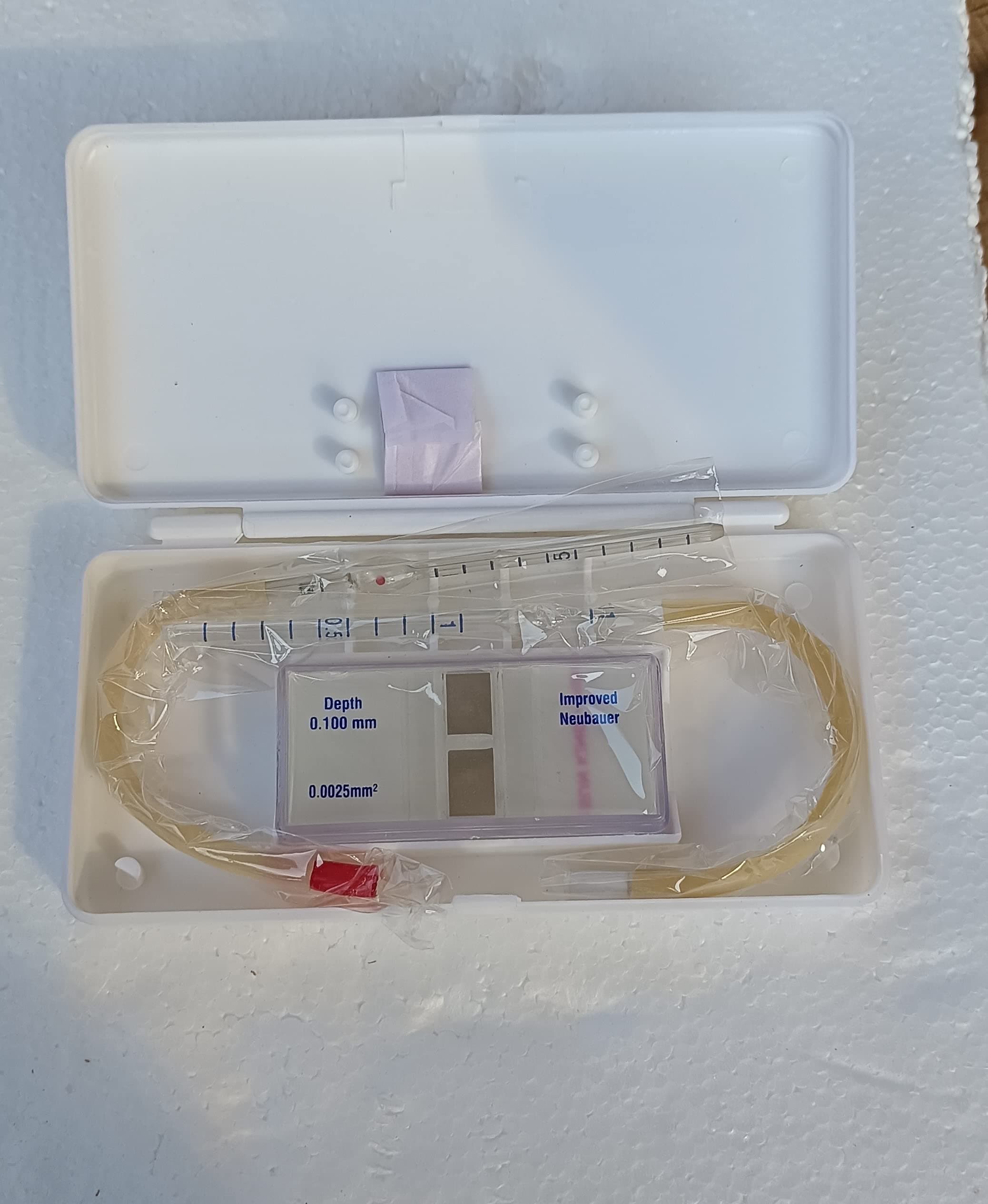 Neubeur Blood Counting Chamber Brightlined, German Complete Haemacytometer Set