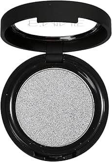 ISMINE Single Eyeshadow Powder Palette (SILVER GRAY) Shimmer Gray, High Pigment, Longwear Single Grey Eye Makeup for Day & Night (#14)