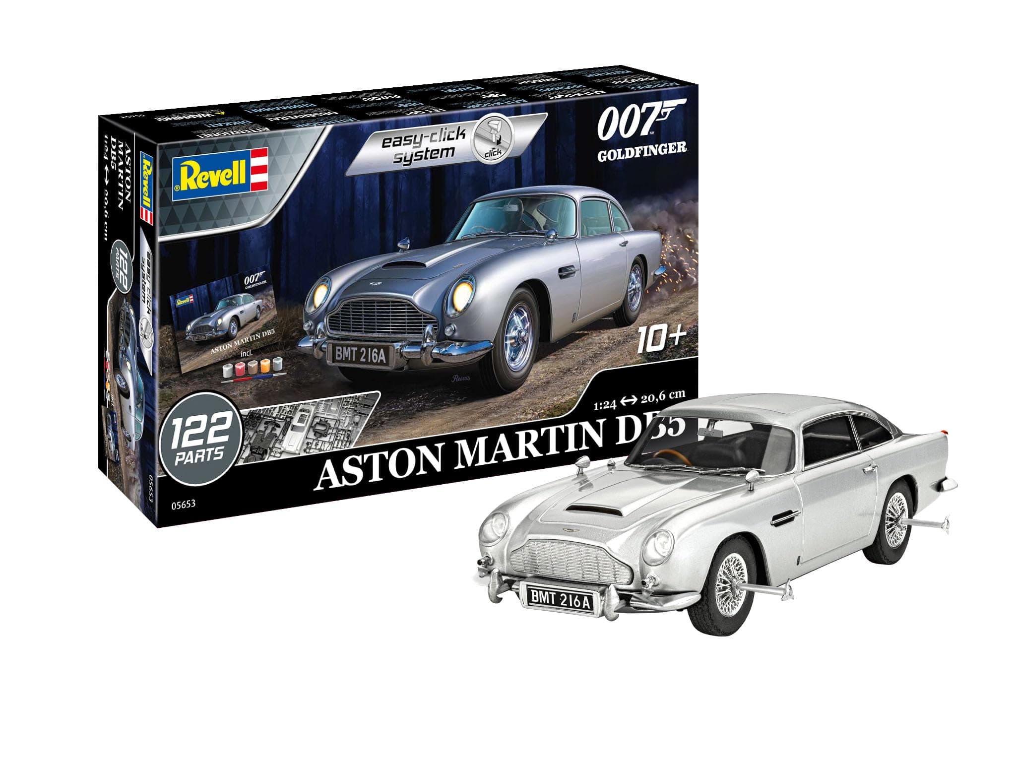 Revell Gift Set 1:24 - James Bond Aston Martin DB5, Silver