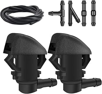 Windshield Washer Nozzles Kit, Windshield Washer Hose Kit with Connectors Compatible with Honda Pilot 2009-2012 2014 2015, Replace OEM# 76810-SZA-A01ZA