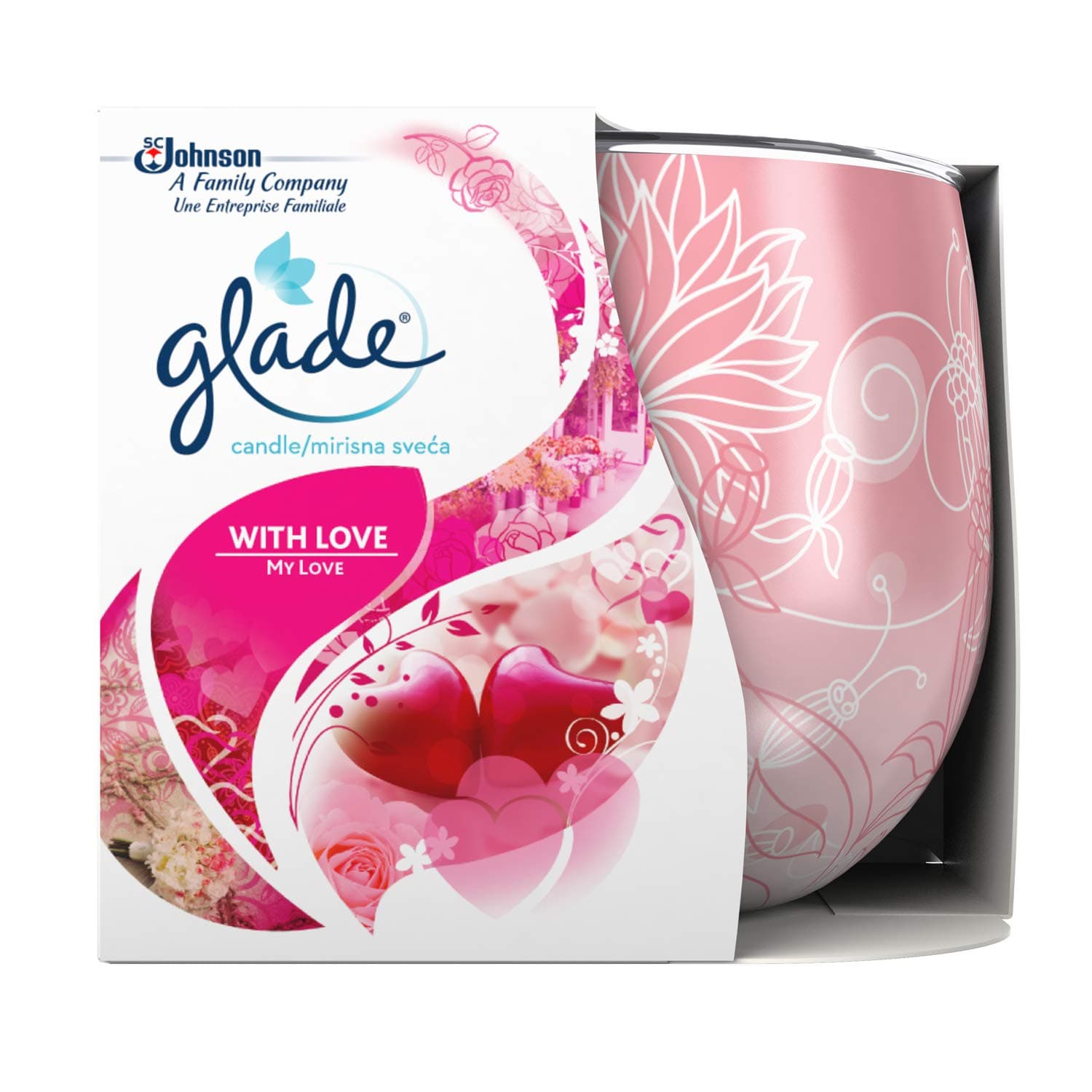 Glade Candle With Love 120g, 120 grams