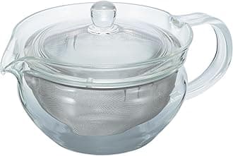 CD Kyusu-Maru-450ml Cha Pot Kettle for Tea Chacha Kyusu-Maru with a Capacity of 450ml, Glass, Transparent