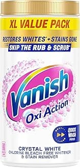 – Gold Oxi Action Stain Remover & Whitening Booster Powder For Whites 1.9 kg | Removes Tough Stains Even at 20°C | Restores Whiteness of Greyed Fabrics (Packaging May Vary)