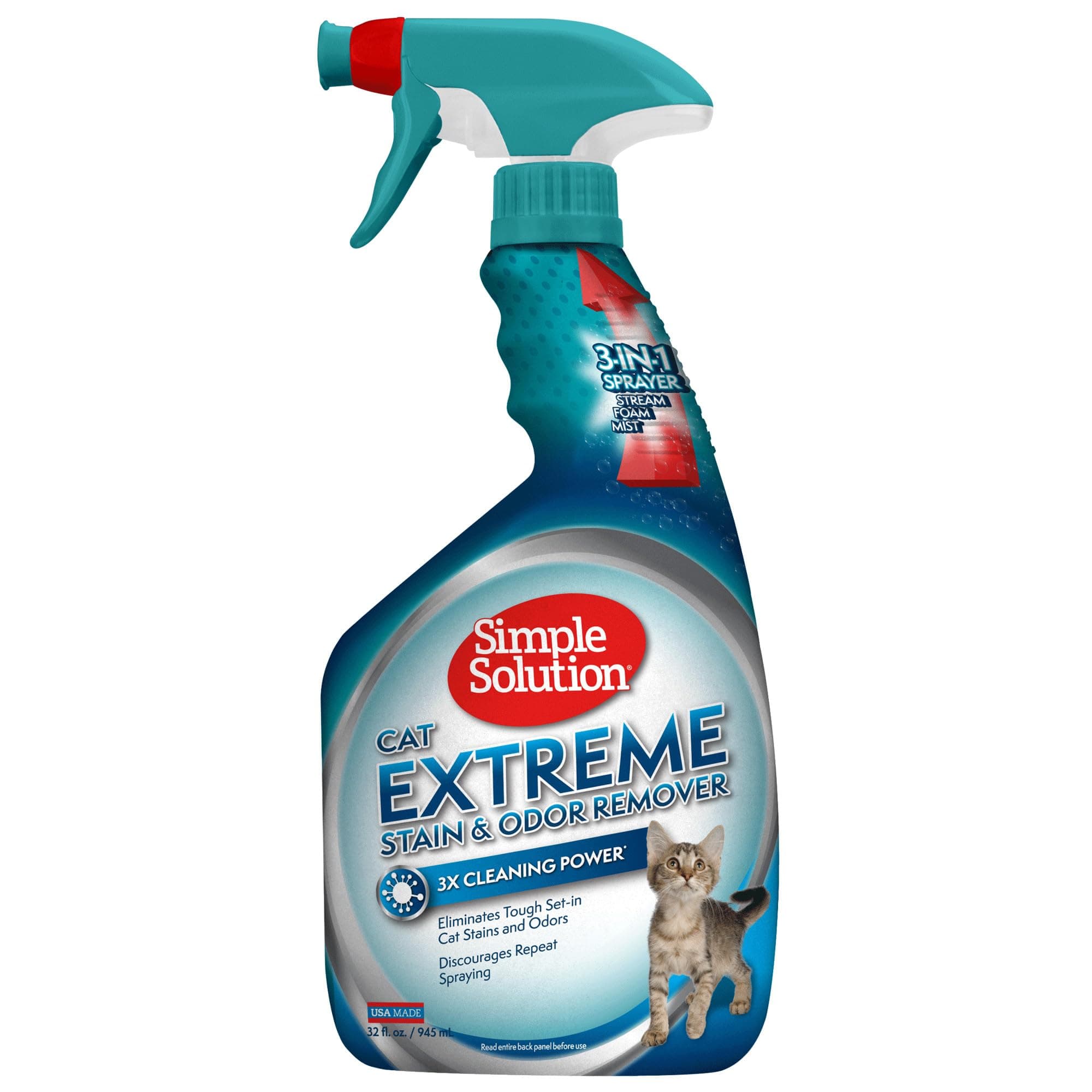 Extreme Cat Stain Odour Remover, White, 32 Oz