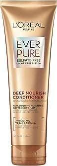 L’Oréal Paris Evercreme Sulfate Free Conditioner For Dry Hair, Triple Action Hydration For Dry, Brittle Or Color Treated Hair, With Apricot Oil, 8.5 Fl; Oz (Pack Of 1) (Packaging May Vary)