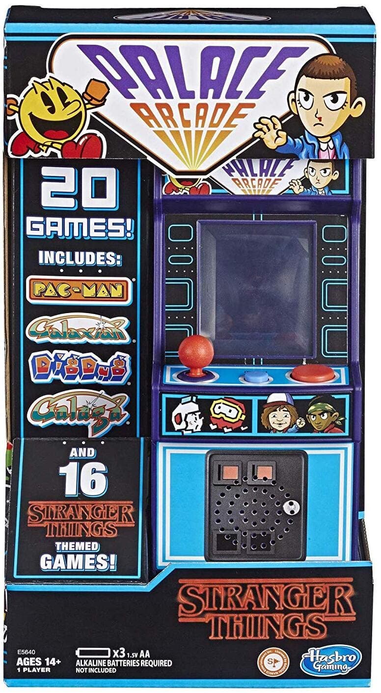 Hasbro Stranger Things Palace Arcade Handheld Electronic Game Ages 14 & Up, Brown/a, E5640000, STRANGER THINGS MINI ARCADE GAME