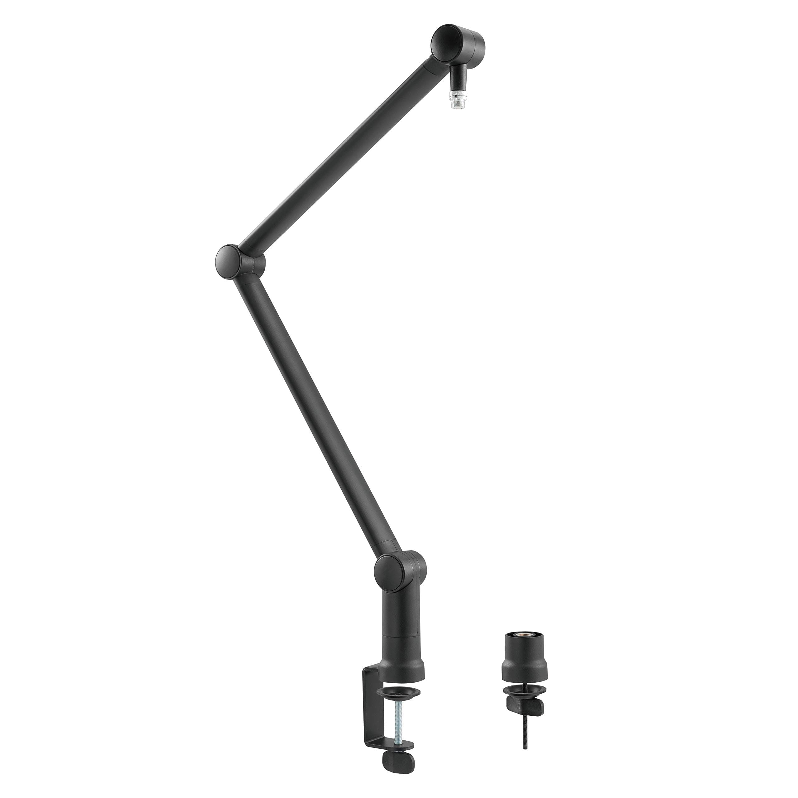 LogiLink AA0127 - Professional Microphone Boom with Foldable Scissor Arm for Game Streaming, Podcasts, Broadcasts etc. 360° Rotation and Flexible Angle Adjustment