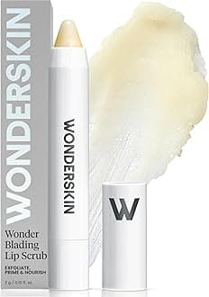 Wonderskin 3-in-1 Lip Scrub, Lip Care Product for Soft, Nourished, Flake-Free Lips with One-Step Prep, Lip Scrub Exfoliator & Moisturizer, Lips Exfoliator, Lip Moisturizer, Lip Balm, 0.10 oz