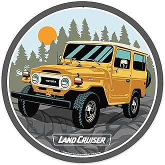 Toyota Land Cruiser Metal Wall Decor – Classic Off-Roading Wall Art for Garage, Workshop, or Man Cave