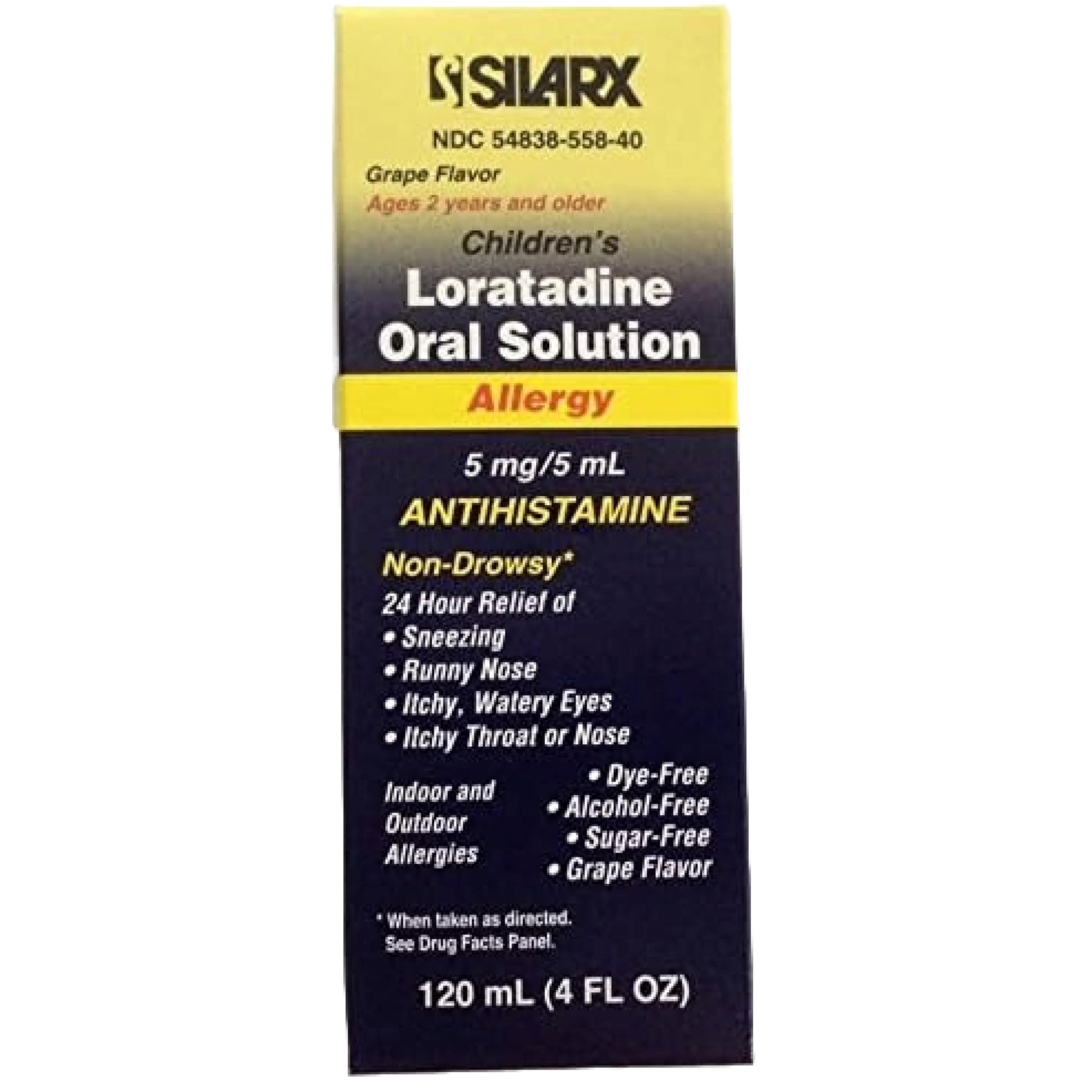 Silarx Children's Loratadine Oral Solution 4oz Per Bottle (3 Bottles)