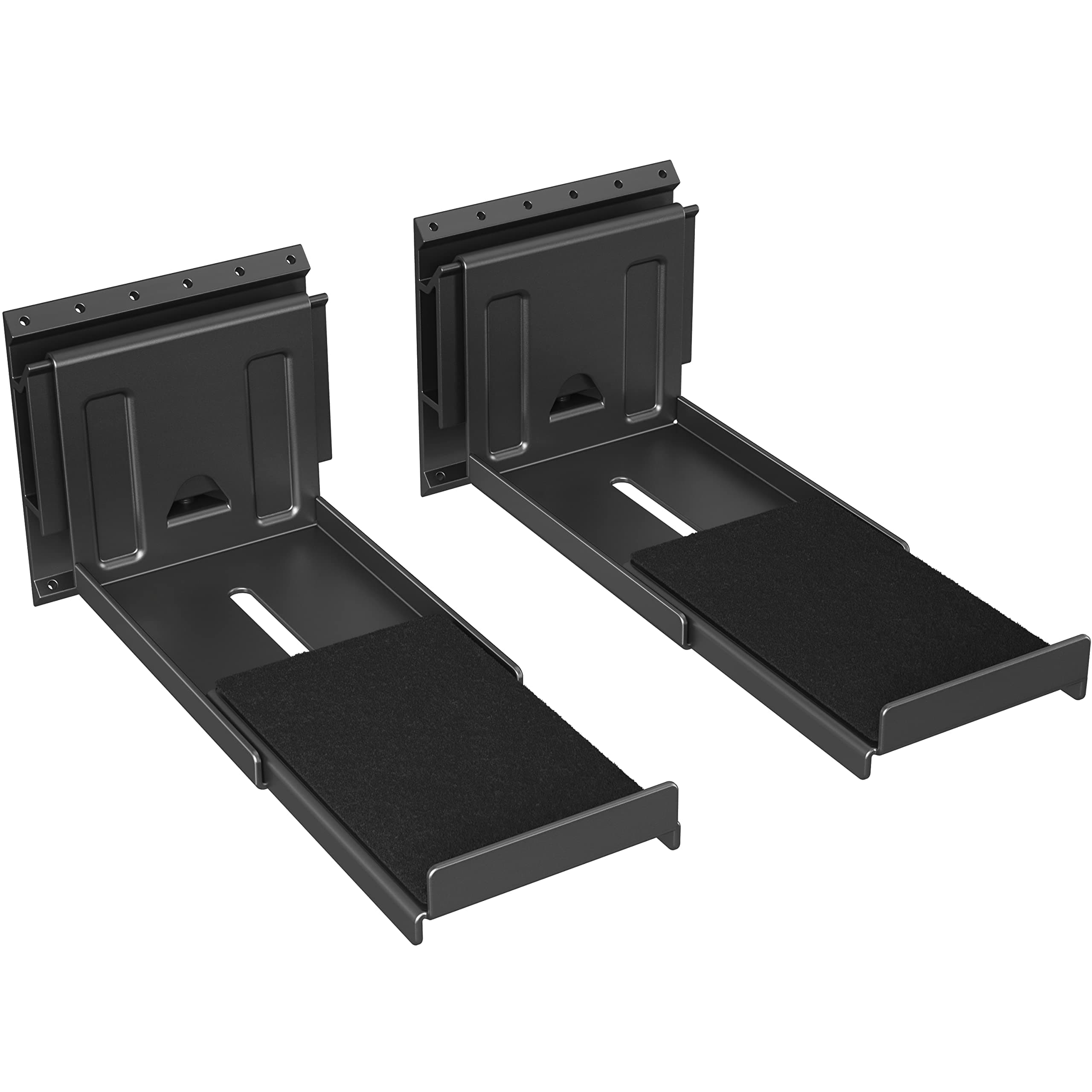 USX MOUNT Studless Soundbar Wall Mount, Universal Drywall Sound Bar Wall Brackets, Works with Most Soundbars, Holds up to 22 Lbs, Depth Adjustable 4.13-6.3'', Removable and Lockable