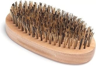 Diane Reinforced Boar Bristle Military Wave Brush for Men and Barbers – Hard Bristles for Thick to Coarse Hair – Use for Detangling, Smoothing, Wave Styles, Restore Shine and Texture