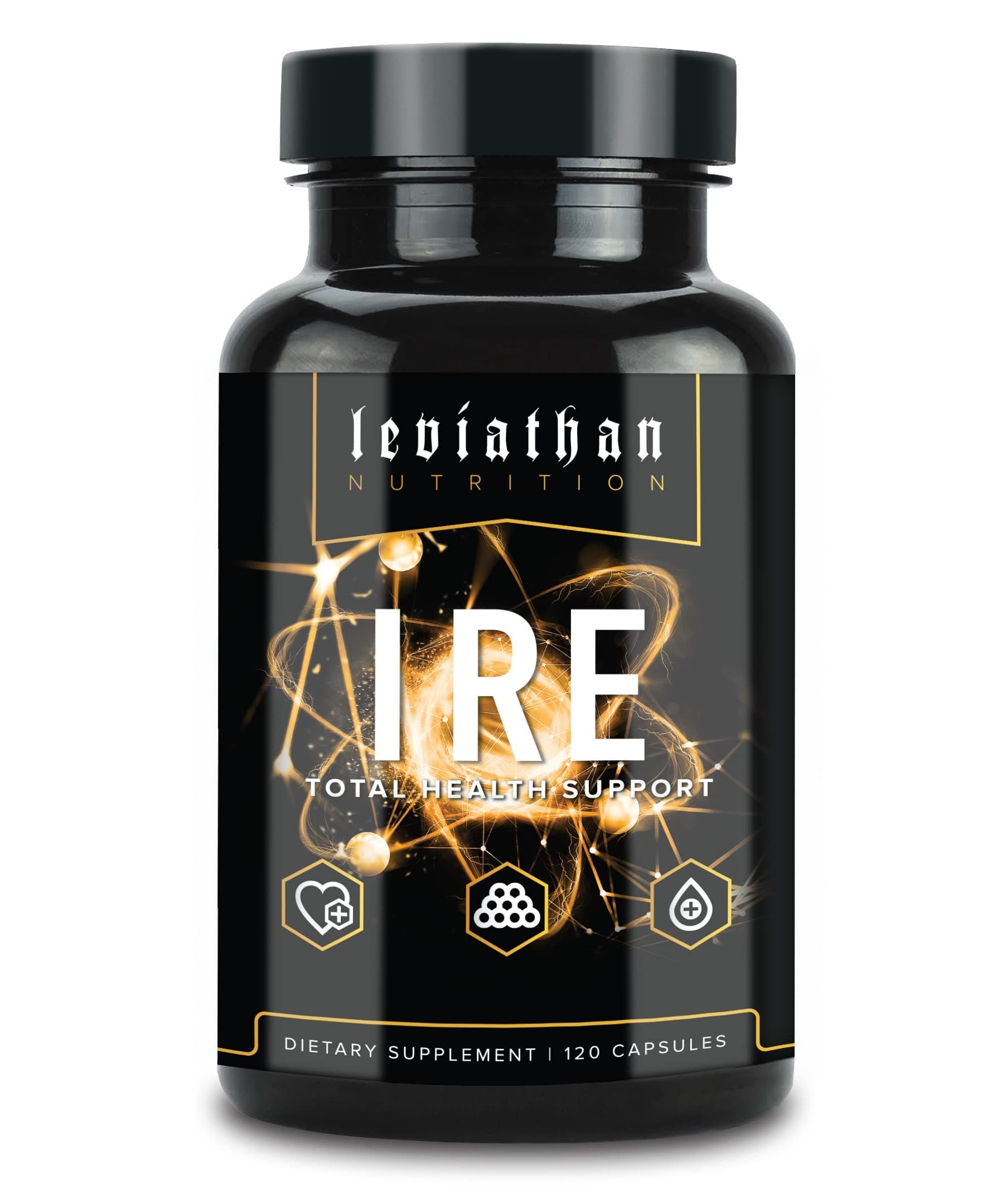 Leviathan IRE Complete Health Support - Clinical Strength Immune Support & AntiOxidant Support with Longvida® Optimized Turmeric Curcumin, Grape Seed, Berberine, Arjuna, and Resveratrol
