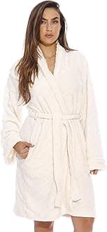 Just Love Kimono Robe/Bath Robes for Women, SizeLarge, Cream