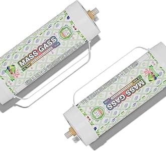 Whipped Cream Charger 2112g, 3.3L×2 Tanks Whip Cream Charger Cylinder with Nozzle Food Grade Bomb Pop Flavor for Whipped Cream Dispenser, 2-Pack