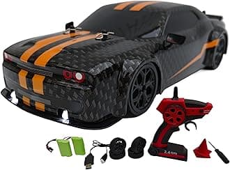 2.4G,1:14,High Speed Remote Control Drift Car,2 Rechargeable Battery,LED,Light up,up to 28Km/H,4WD Racing Fast Drift RC Car Vehicle Toys for Boys Girls, Xmas Birthday Gifts for Kids,1