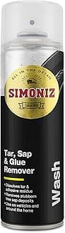 Simoniz Tar, Sap & Glue Remover, Powerful & Fast-Acting Car Cleaner, Essential Car-Cleaning Products To Remove Stubborn Sticky Deposits, Effortless Cleaning, Sap Remover Safe For All Paintwork, 300ml