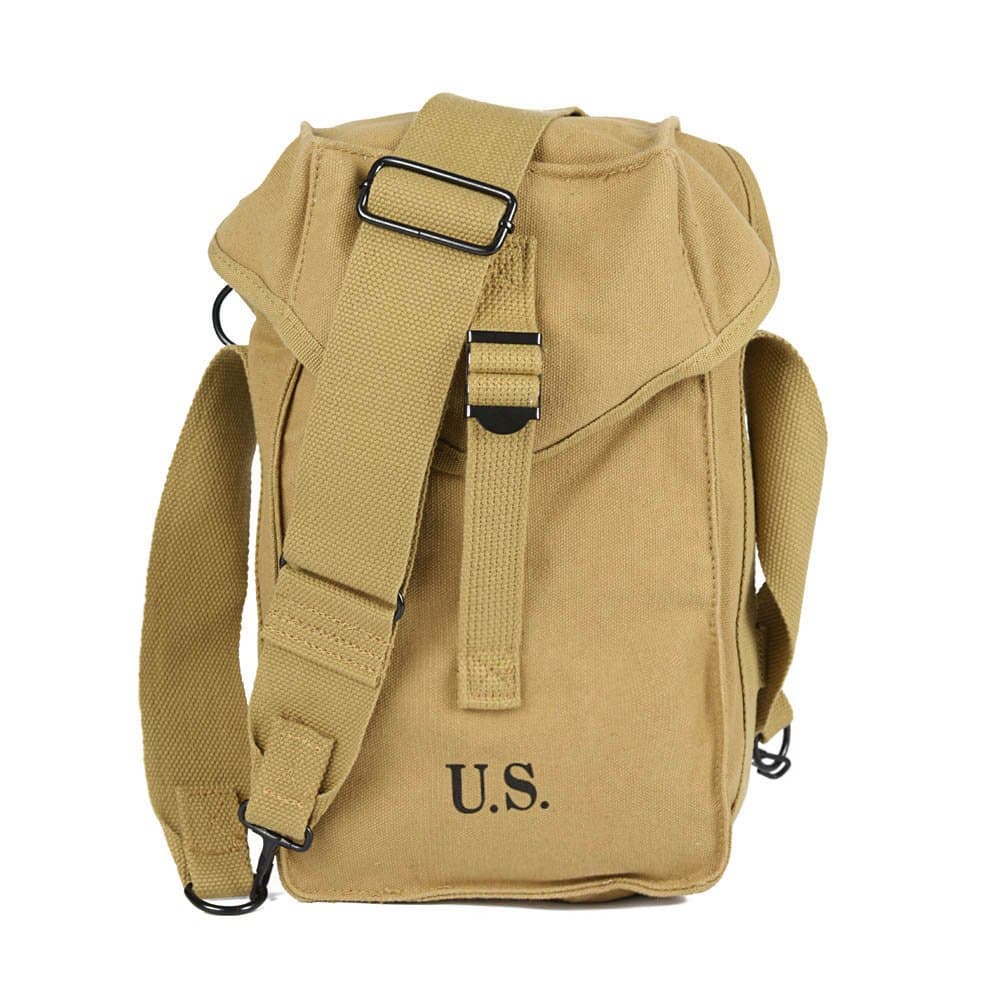 WW2 U.S. Army M1 Ammunition Pouch Ammo Bag Khaki Canvas