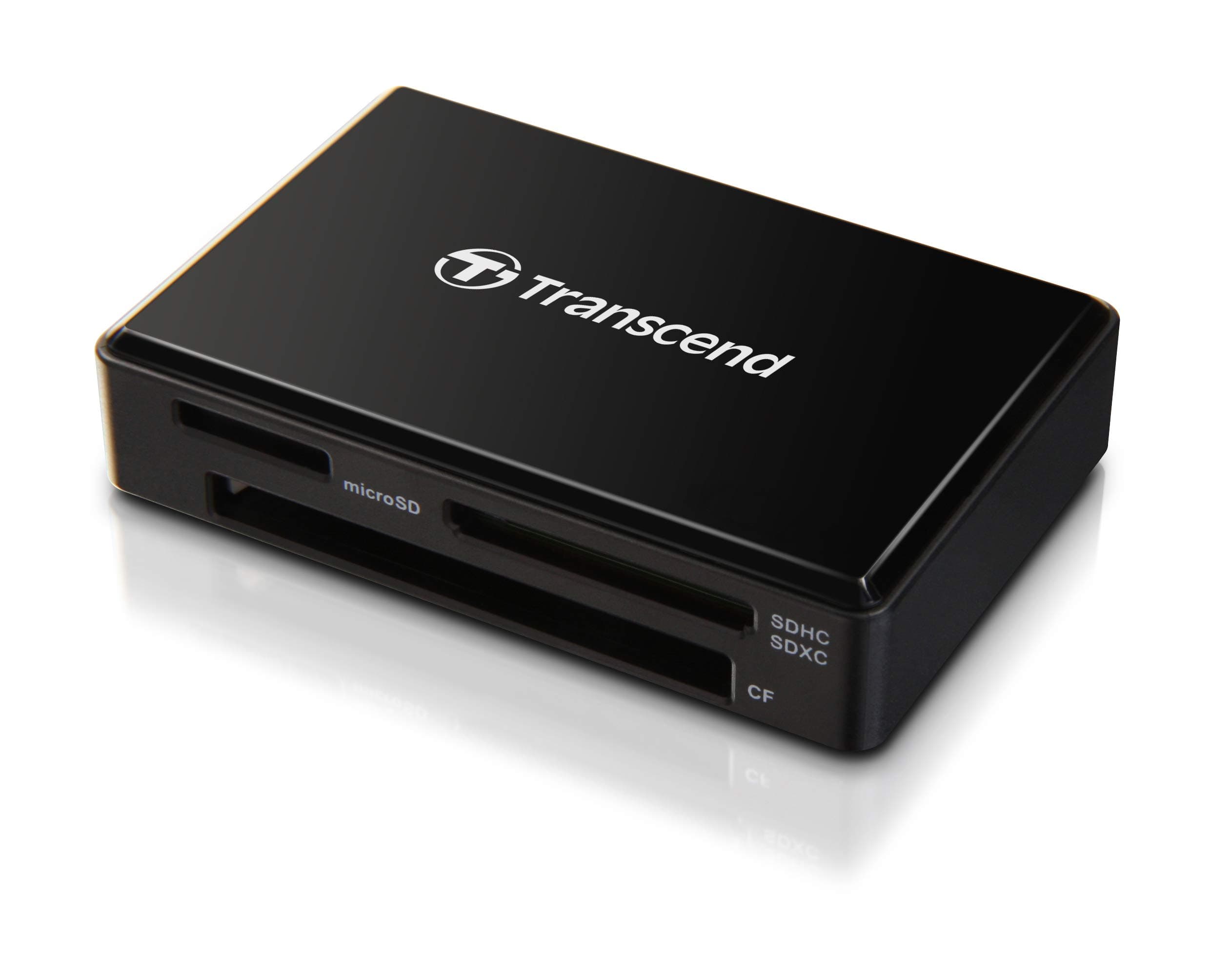 Transcend TS-RDF8K2 USB 3.1 Gen 1 SDXC/SDHC UHS-I, microSDXC/SDHC UHS-I and CompactFlash Memory Cards Multi Card Reader USB Type-A
