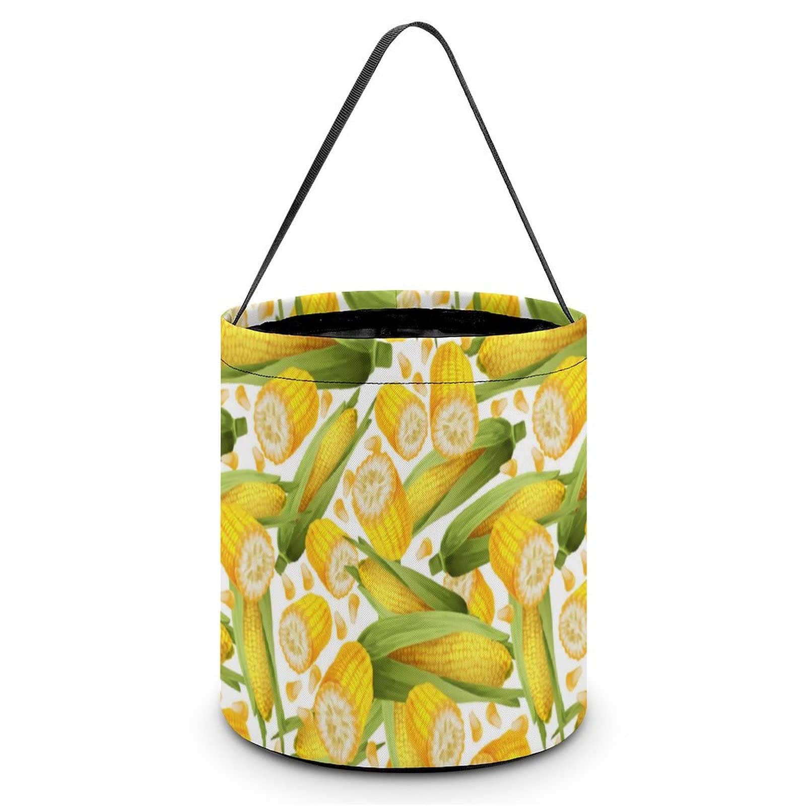 MISTHO Corn Pattern Halloween Trick or Treat Bags Halloween Candy Buckets Fabric Tote Gift Bags for Halloween Parties
