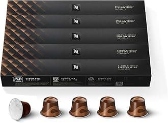 Nespresso Capsules Original Line, Cioccolato, Medium Roast Espresso Coffee, 50 Count Espresso Coffee Pods