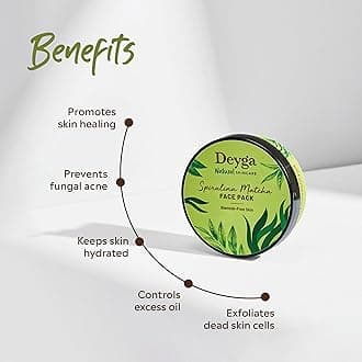 Deyga Face Pack (100 Gram, Spirulina Matcha Face Pack)