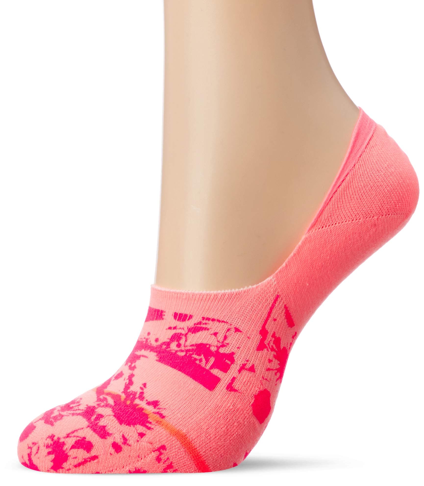Stance Sunny Fleur Invisible Socks - Neon Coral -Small