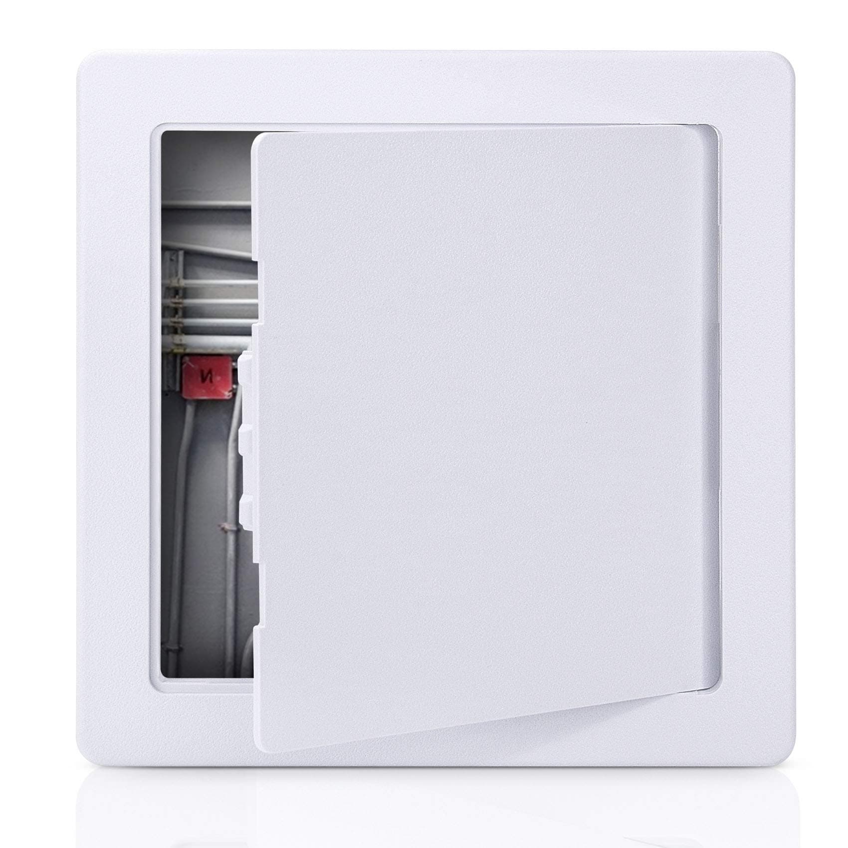 PNKKODW Plumbing Access Panel for Drywall 8 x 8 Inch Plastic Access Door Removable Wall Access Panel Ceiling Reinforced Hinged Durable