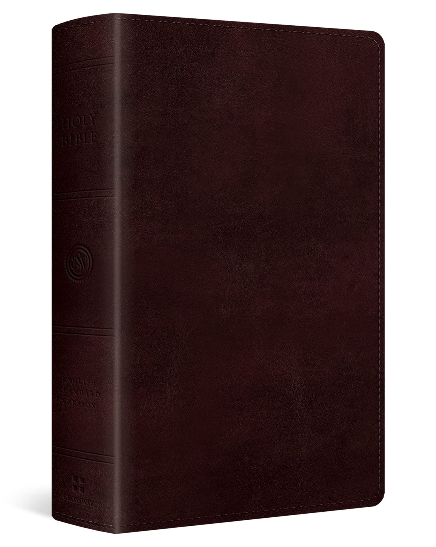 ESV Large Print Personal Size Bible (TruTone, Mahogany)