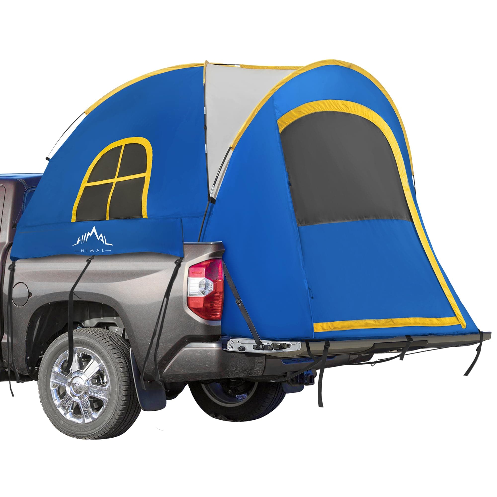 Pickup Truck Tent, Waterproof PU2000mm Double Layer for 5.5-6.5 FT Truck Bed, Portable Truck Bed Tent for Camping