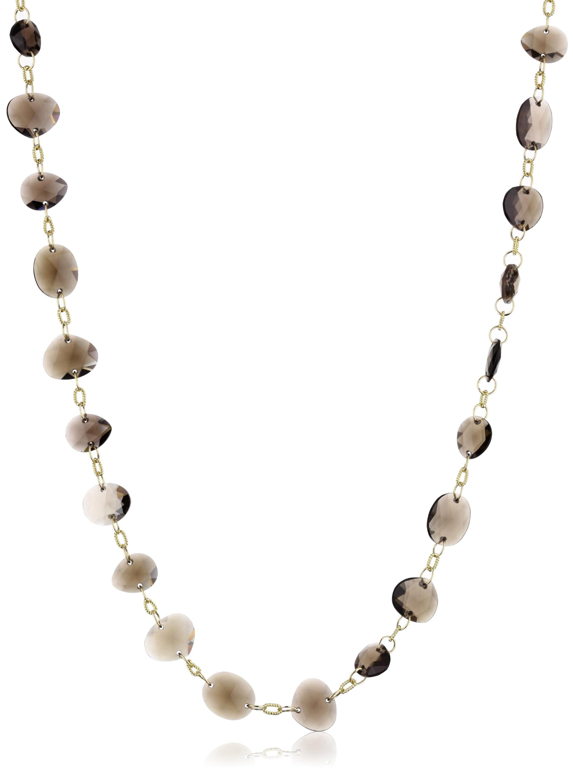Suzanne Kalan "Antique" Smokey Quartz Necklace