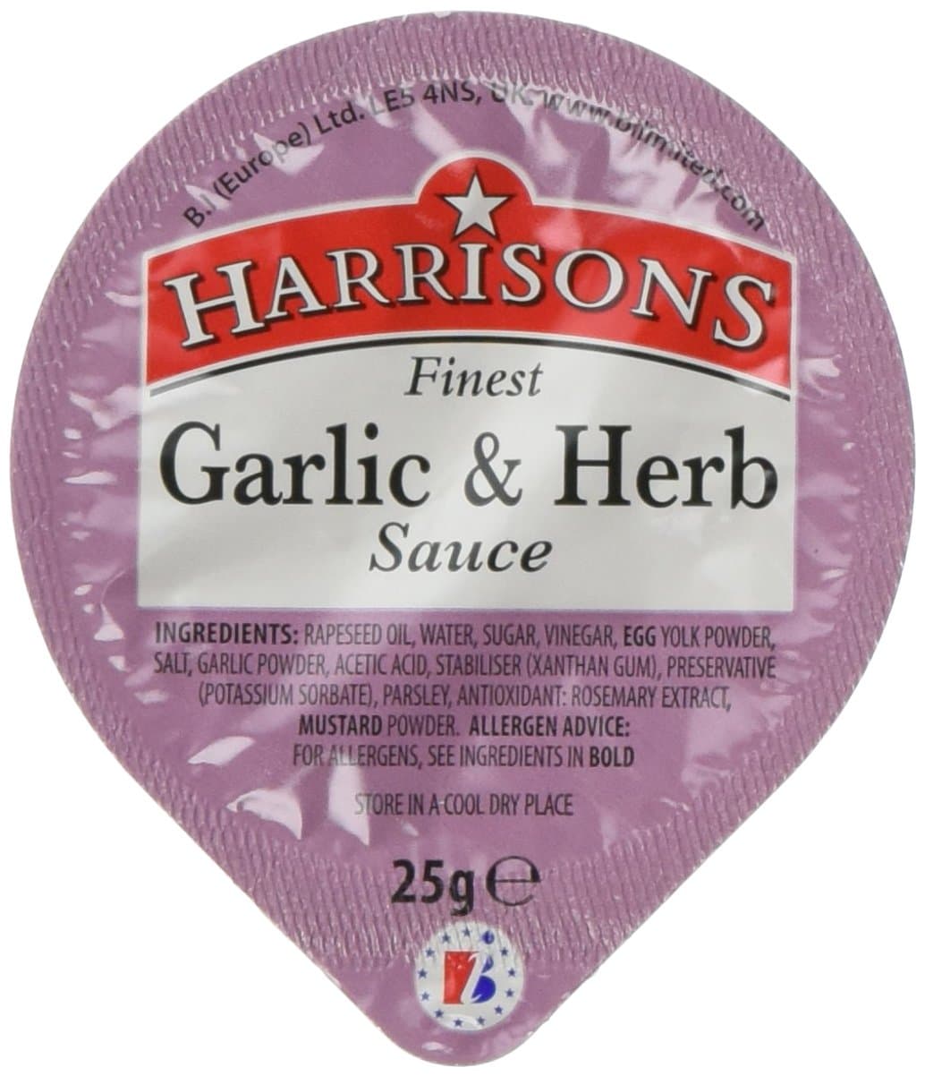 Garlic and Herb Sauce Dip Pot Box 25 g (Pack of 100)