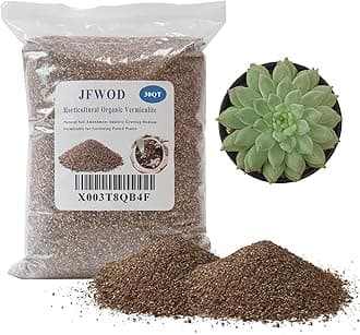 30QT Organic Vermiculite, Horticultural Vermiculite for Plants, Soil for Potted Plants, Vermiculite Coarse Hydroponic for Succulent Orchid Gardening Reptiles