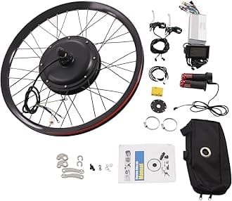 72V 2000W Rear Wheel Motor, 9-Speed Electric Bike Kit with Multifunction Display, Rear Wheel Aluminum Electric Bicycle Conversion Kit (29-INCH Wheels)