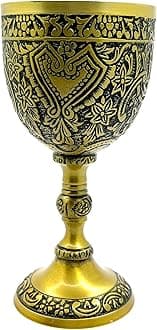 Brass Wine Chalice Goblet Arthur King Goblet Communion Chalice Goblet Medieval Inspired