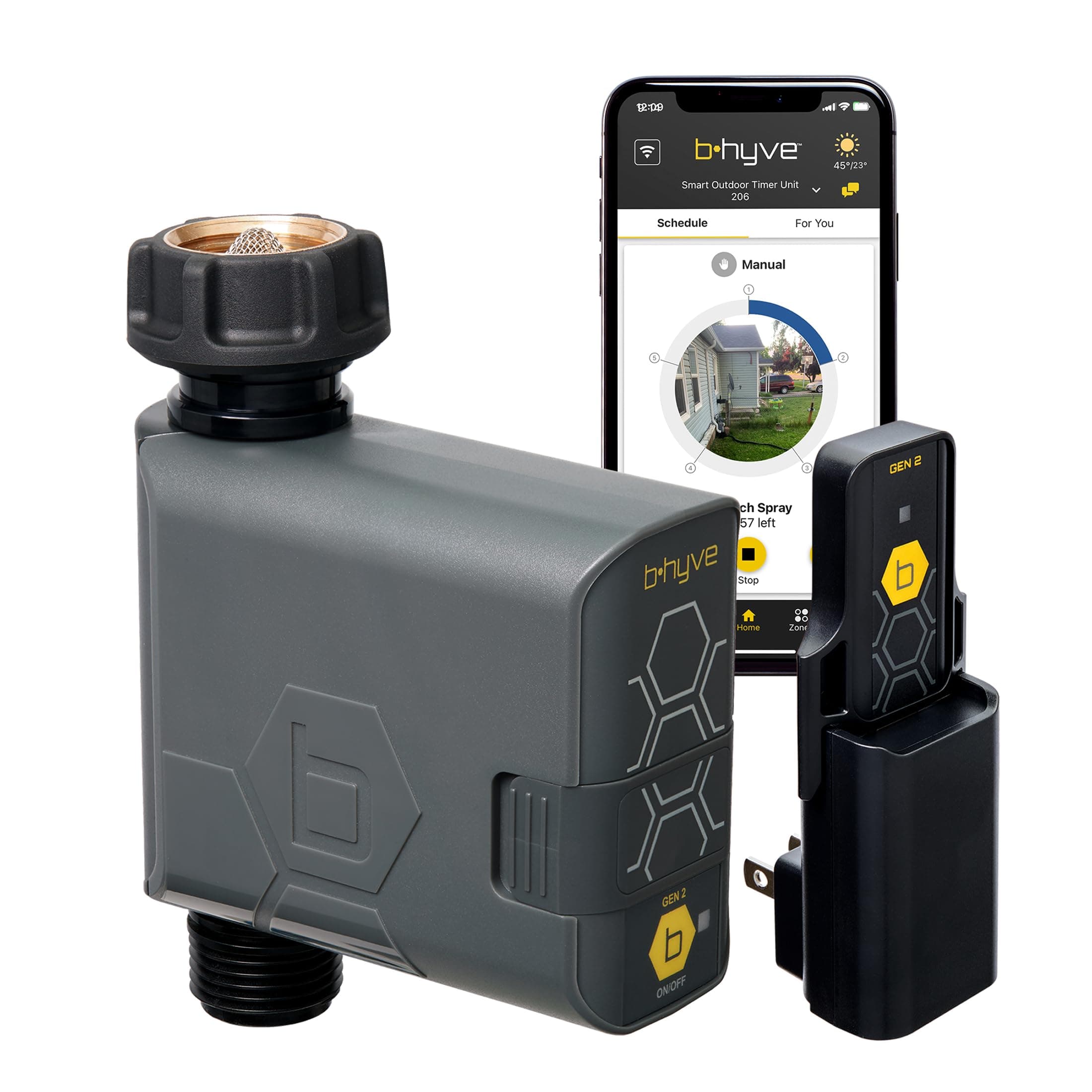 Orbit 90204Z B-hyve Gen 2 Smart Hose Watering Timer with Wi-Fi Hub