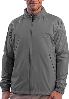 SCOTTeVEST Pack Windbreaker Jacket for Men - 19 Hidden Pockets - Lightweight Water Repellent Coat for Travel & More