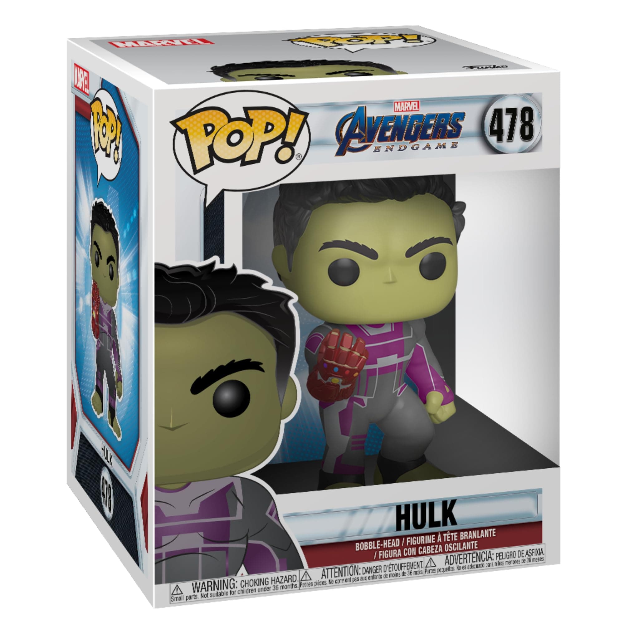 Funko Pop! Marvel: Avengers Endgame Hulk With Gauntlet (Exc)6 Inches, Action Figure - 39743