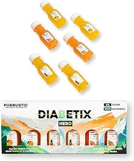 - Diabetix Ayurvedic Juice for Diabetic Care, 13 Herbal Blend for Natural Wellness, 3 in-1 Best Diabetes Care Formula, Control Blood Sugar, Enhance Energy & Digestion (6 Bottle, 6 Days)