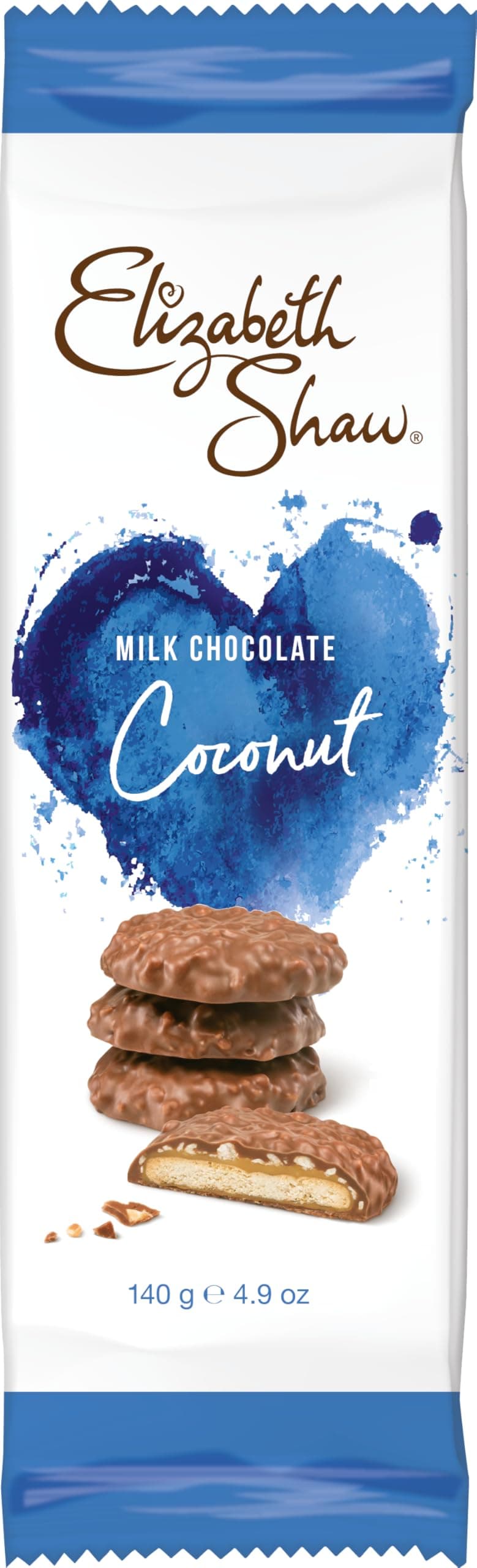 Elizabeth Shaw Milk Chocolate Coconut Biscuits (Pack of 6)