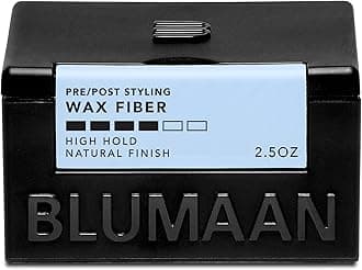 Wax Fiber - Men's Wax Fiber Hair Styler for All-Day Hold - Adds Volume & Controls Hair - Natural Finish with Heat Protectant - Great For All Hair Types - 2.5 oz (71 ml)